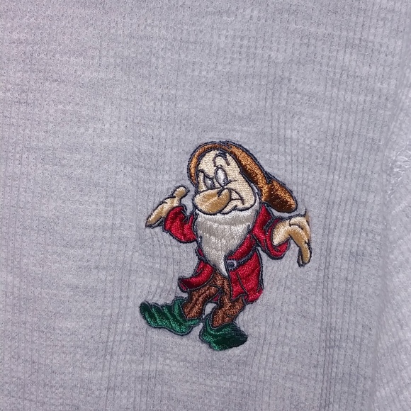 Disney Store Grumpy dwarf Size M Long Sleeve Therm - Picture 3 of 4